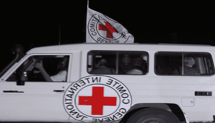 Israeli-Hostages-Red-Cross-Ambulances1